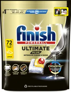 Finish tablety do myčky Ultimate Plus All in 1 Lemon, 72 ks